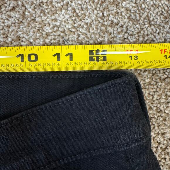 Mother The Stunner Zip Ankle Stepfray Size 26 Not Guilty Black Jeans Denim USA - Picture 6 of 13